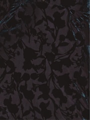 Rare London Blue Bishop Sleeve Devore Mini Dress - Image 4 of 4