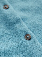 Boden Light Blue Eva Cashmere Crew Cardigan - Image 6 of 6