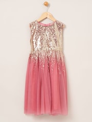 Miss Pink Dress and Cardigan 2-Piece Set - Image 2 of 4