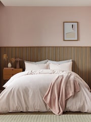 Helena Springfield Pink Tranquil Check Cotton Rich Cover Set - Image 1 of 6