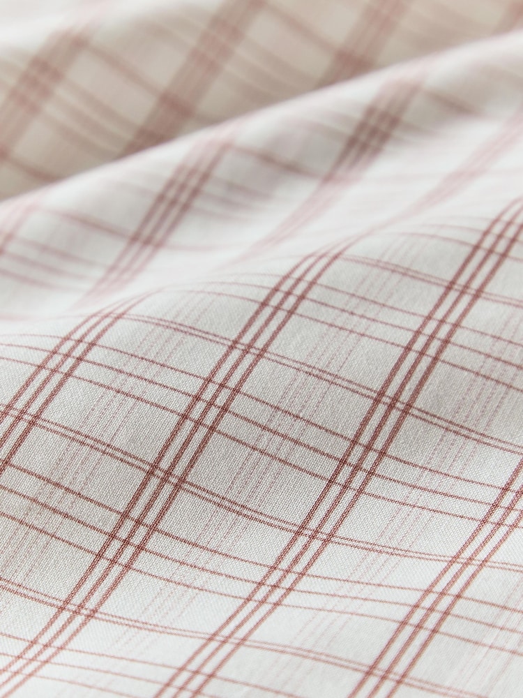 Helena Springfield Pink Tranquil Check Cotton Rich Cover Set - Image 6 of 6