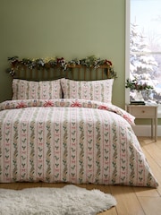 Funda de edredón y funda de almohada con el cascanueces navideño y lazos de Catherine Lansfield - Imagen 3 de 5