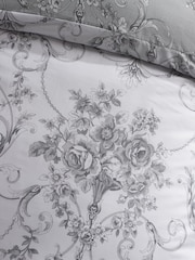 Catherine Lansfield Antoinette Damask Floral Reversible Duvet Cover Set - Պատկեր 4 4-ից