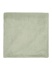 Helena Springfield Green Snug Fleece Throw - Image 2 of 5