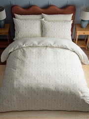 Sanderson Indigo Summer Scallop Cotton Duvet Cover & Pillowcase Set - Image 3 of 6