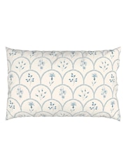 Sanderson Indigo Summer Scallop Cotton Duvet Cover & Pillowcase Set - Image 6 of 6