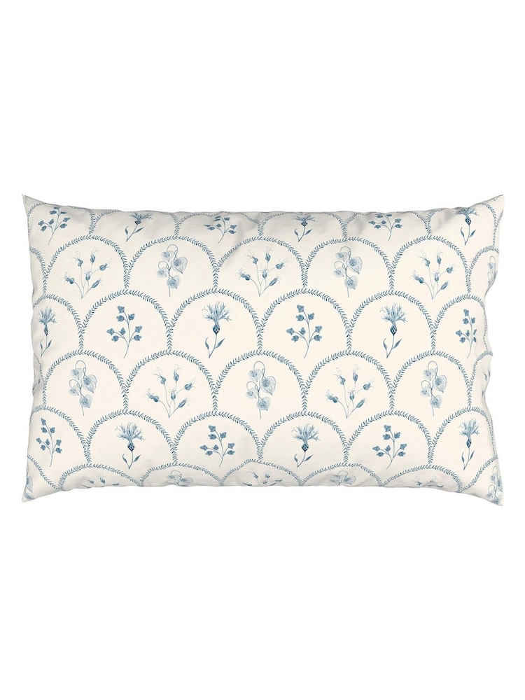 Sanderson Indigo Summer Scallop Cotton Duvet Cover & Pillowcase Set - Image 6 of 6