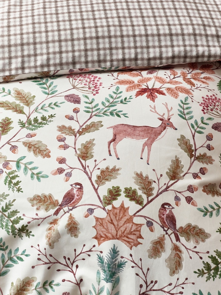 Catherine Lansfield Woodland Stag So Soft reverzibilna Navlaka za jorgan i set jastučnica - Slika 5 od 5