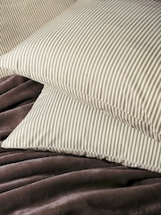 Helena Springfield Chocolate Twill Stripe Cotton Rich Cover Set - Image 6 of 6