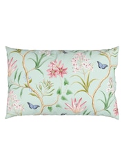Sanderson Raspberry or Sea Breeze Clementine Cotton Duvet Cover & Pillowcase Set - Image 6 of 6
