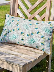 Land & Shore Green Dotty Outdoor Cushion - Image 1 of 2