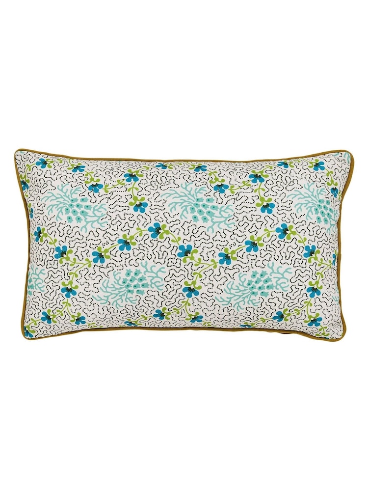 Land & Shore Green Dotty Outdoor Cushion - Image 2 of 2 Land & Shore Green Dotty Outdoor Cushion - Image 2 of 2