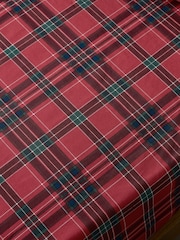 Catherine Lansfield Red Tartan Check Fitted Sheet - Image 2 of 2