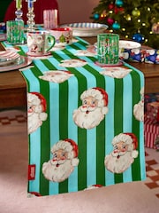 Eleanor Bowmer Red Christmas Santa Cotton 40x250cm Table Runner - Image 2 of 3