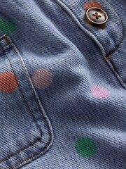 Boden Blue 100% Cotton Pull-on Mini Skirt - Image 4 of 4