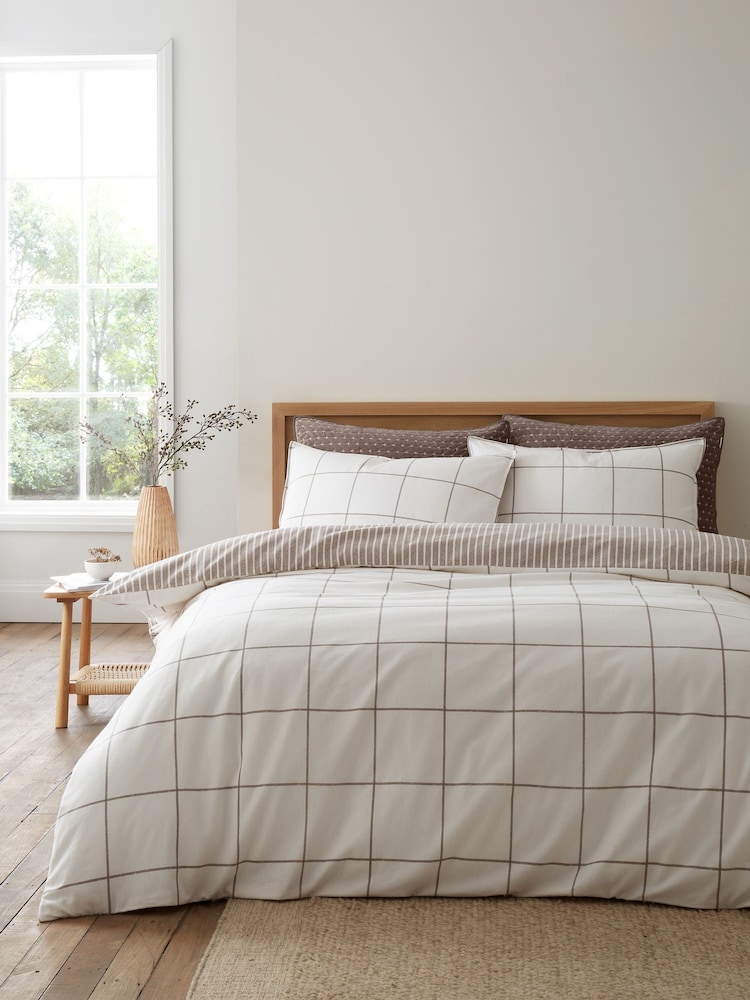 Set de huse pentru pilotă și față de pernă din bumbac pieptănat Bianca Regal cu carouri - Imaginea 2 din 6 Set de huse pentru pilotă și față de pernă din bumbac pieptănat Bianca Regal cu carouri - Imaginea 2 din 6