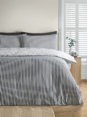 Catherine Lansfield Cream/Black Bow Embroidery Duvet Cover Set - Image 2 of 4