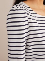 Boden Cream Supersoft Long Sleeve Top - Image 4 of 5