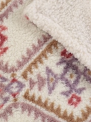 Catherine Lansfield Navajo Fleece, udobno šerpa, obrnuto ćebe - Slika 3 od 3