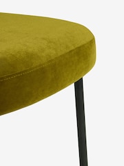 Rockett St George Set of 2 Luxe Needlecord Velvet Vintage Green Perfect Dining Chairs - Image 6 of 6