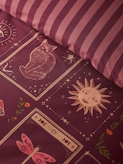 Catherine Lansfield Plum Enchanted Witchcraft Reversible Duvet Cover Set - Image 5 of 5