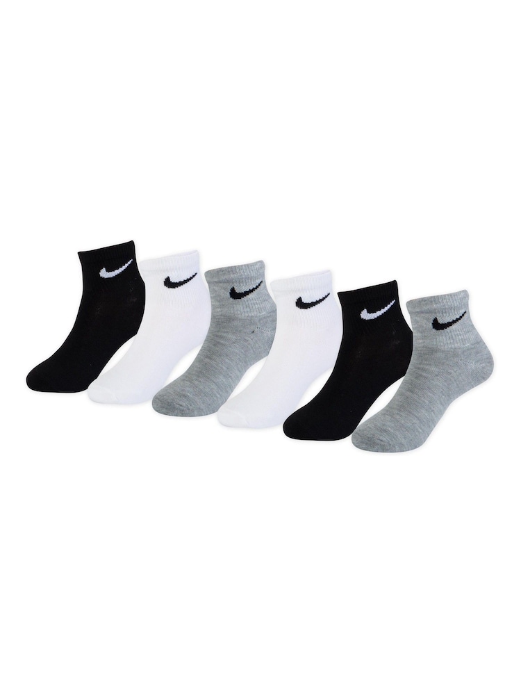 Nike Black Mid Socks 6 Pack Little Kids - Image 1 of 2