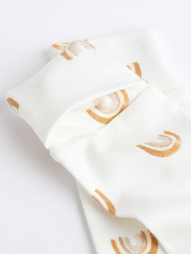 White Rainbow and Elephant Baby 100% Cotton Sleepsuits 4 Pack (0-2yrs) - Image 8 of 8
