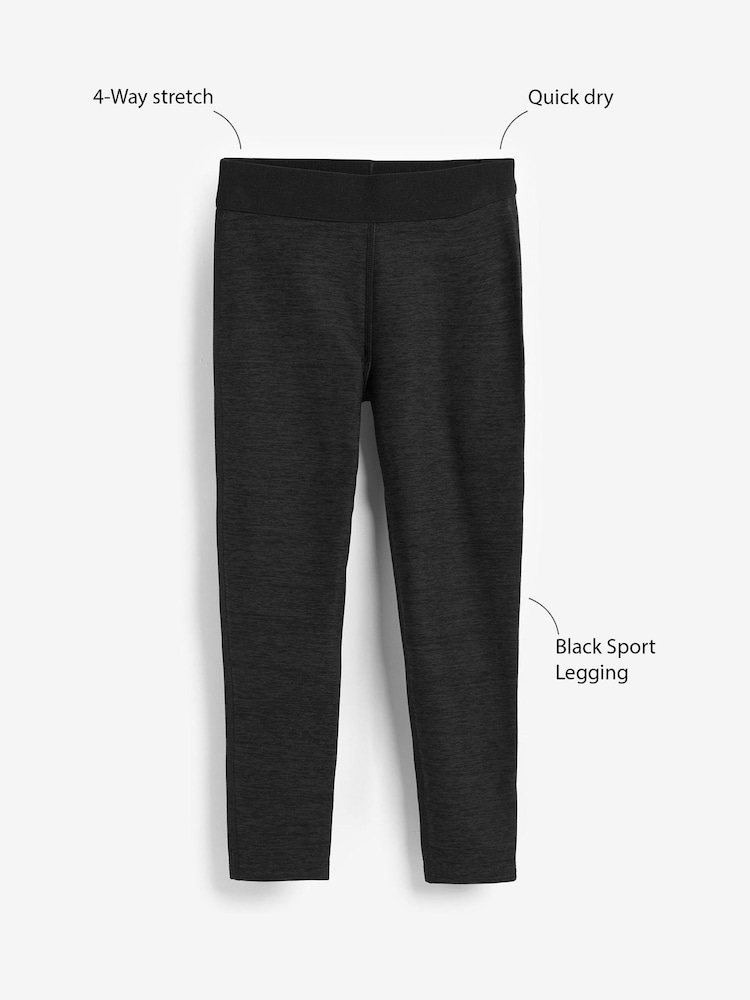 Schwarz - Sport-Leggings (3-16 Jahre) - Bild 4 von 4 Schwarz - Sport-Leggings (3-16 Jahre) - Bild 4 von 4
