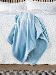 Helena Springfield Navy Snug Fleece Throw - Image 1 of 5