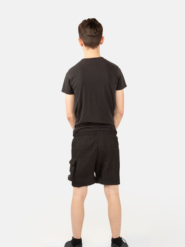 Hype. Boys Lightweight Pocket Black Shorts - Image 2 of 5