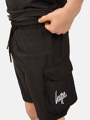 Hype. Boys Lightweight Pocket Black Shorts - Image 3 of 5