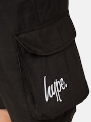 Hype. Boys Lightweight Pocket Black Shorts - Image 5 of 5