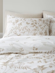 Bianca Natural Thea Floral Cotton Reversible Duvet Cover Set - Image 4 of 5
