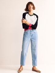 Boden Grey Meg Saddle Sleeve Jumper - Image 1 of 6