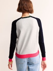 Boden Grey Meg Saddle Sleeve Jumper - Image 2 of 6