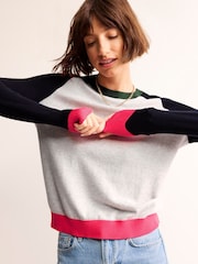 Boden Grey Meg Saddle Sleeve Jumper - Image 3 of 6