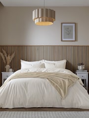 Helena Springfield Linen Tranquil Check Cotton Rich Cover Set - Image 1 of 6