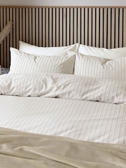 Helena Springfield Linen Tranquil Check Cotton Rich Cover Set - Image 2 of 6