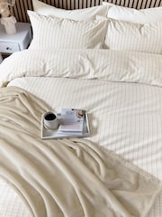 Helena Springfield Linen Tranquil Check Cotton Rich Cover Set - Image 3 of 6