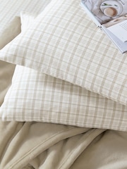 Helena Springfield Linen Tranquil Check Cotton Rich Cover Set - Image 4 of 6