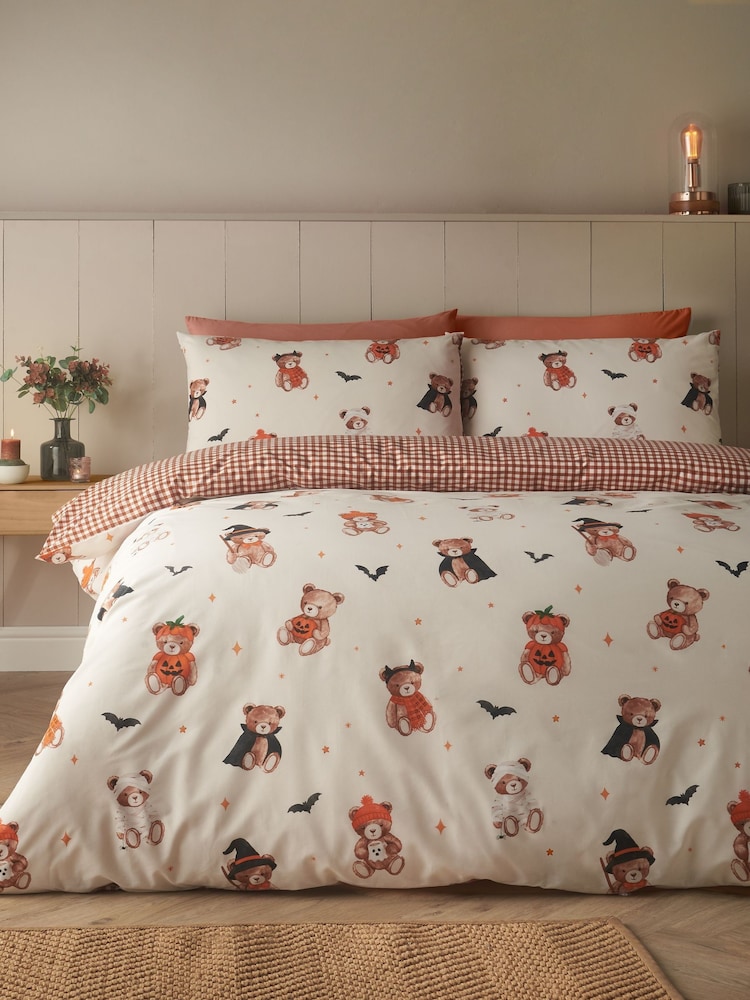 Parure de lit réversible Catherine Lansfield Scare Bears Housse de couette et taie d'oreiller Ensemble - Image 2 sur 5 Parure de lit réversible Catherine Lansfield Scare Bears Housse de couette et taie d'oreiller Ensemble - Image 2 sur 5