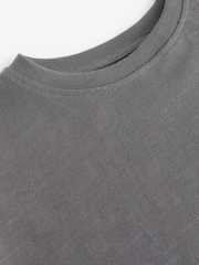 Charcoal Grey Frill Short Sleeve T-Shirt (3mths-7yrs) - Image 6 of 6