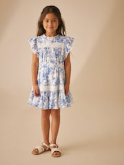 Laura Ashley Walled Garden Kleid mit Rüschenärmeln - Bild 1 von 14