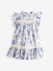 Laura Ashley Walled Garden Kleid mit Rüschenärmeln - Bild 11 von 14