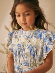 Laura Ashley Walled Garden Kleid mit Rüschenärmeln - Bild 6 von 14