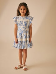 Laura Ashley Walled Garden Kleid mit Rüschenärmeln - Bild 7 von 14