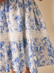 Laura Ashley Walled Garden Kleid mit Rüschenärmeln - Bild 9 von 14