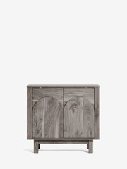 Dark Arches Mango Wood Effect Small Sideboard - Image 6 of 11