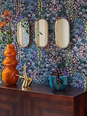 Gold Set of 3 Decorative Wall Mirrors - Image 1 of 4