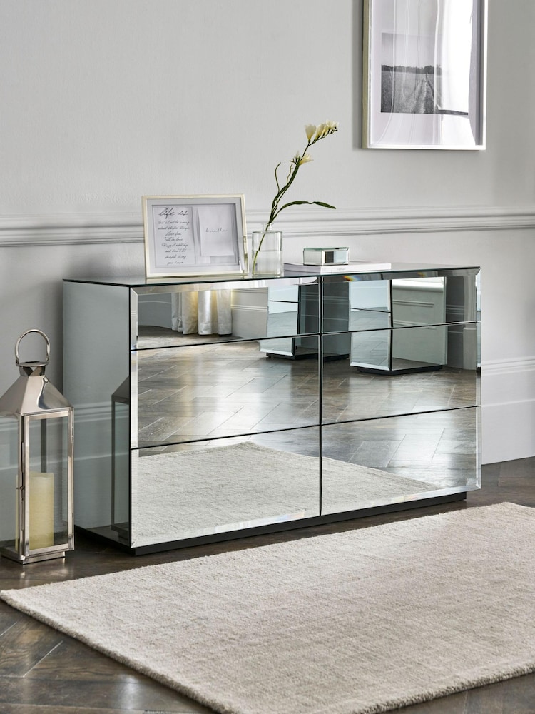 Mirror Sloane Glass Collection Luxe Chest of Drawers - Image 1 of 7